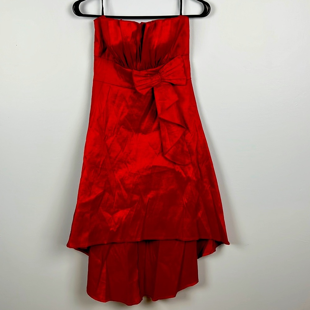 Scala Red High Low Dress